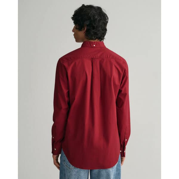 time__1685447866__202303-3000100-604-model-bv-1 Ανδρικό Πουκάμισο GANT REG POPLIN 3000100 Μπορντώ - Image 2