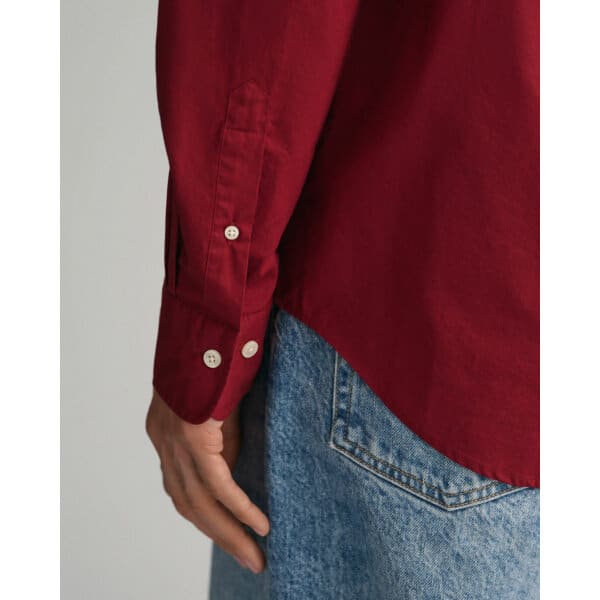 time__1685447867__202303-3000100-604-crmodel-fv-3 Ανδρικό Πουκάμισο GANT REG POPLIN 3000100 Μπορντώ - Image 4