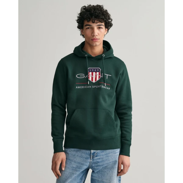 Ανδρική Φούτερ GANT REG ARCHIVE SHIELD 2047082 Πράσινο - Image 3