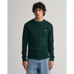 Ανδρικό Πλεκτό GANT COTTON CABLE C-NECK 8050601 Πράσινο - Image 3