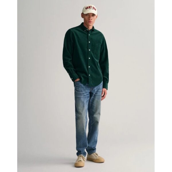 Ανδρικό Πουκάμισο Κοτλέ GANT REG UT CORDUROY 3230228 Πράσινο - Image 3