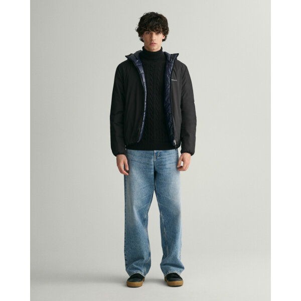 Ανδρικό Ζιβάγκο GANT COTTON CABLE TURTLE C-NECK 8050607 Μαύρο - Image 3