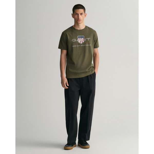 Ανδρική Μπλούζα GANT REG ARCHIVE SHIELD SS 2003199 Πράσινο - Image 4