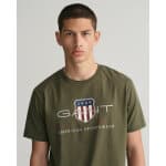 Ανδρική Μπλούζα GANT REG ARCHIVE SHIELD SS 2003199 Πράσινο - Image 5
