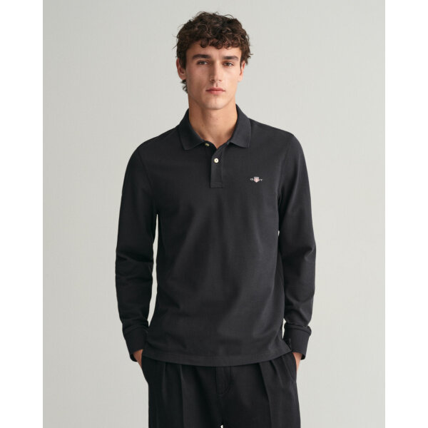 Ανδρικό POLO GANT REG SHIELD PIQUE RUGGER 2230 Μαύρο - Image 3