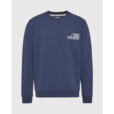 Ανδρική Φούτερ TOMMY JEANS DM0DM17780 GRAPHIC CREW Μπλε