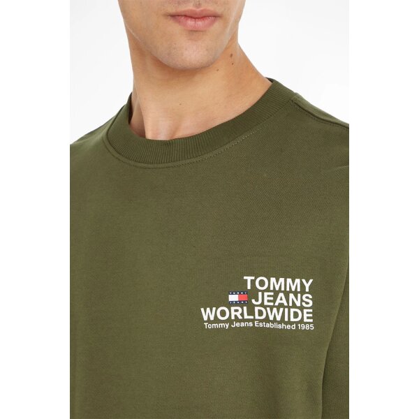 Ανδρική Φούτερ TOMMY JEANS DM0DM17780 GRAPHIC CREW Χακί - Image 3
