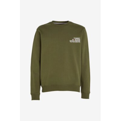Ανδρική Φούτερ TOMMY JEANS DM0DM17780 GRAPHIC CREW Χακί