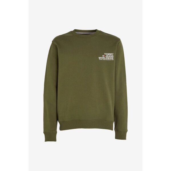 Ανδρική Φούτερ TOMMY JEANS DM0DM17780 GRAPHIC CREW Χακί - Image 1