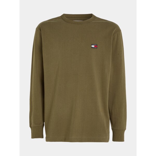 tommy-jeans-longsleeve-classic-xs-badge-dm0dm17816-prasino-classic-fit-0000302799268 Ανδρική Μπλούζα TOMMY JEANS DM0DM17816 CLSC BADGE L/S Πράσινο - Image 4
