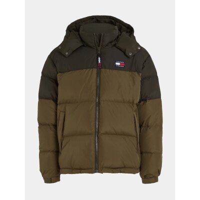 Ανδρικό Μπουφάν TOMMY JEANS DM0DM17482 ALASKA COLORBLOCK PUFFER Λαδί