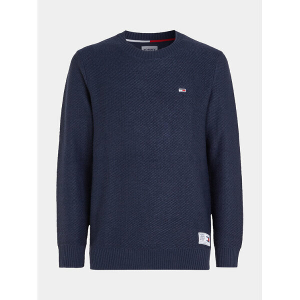 tommy-jeans-poulober-dm0dm15060-skouro-mple-regular-fit-0000302797998 Ανδρικό Πλεκτό TOMMY JEANS DM0DM15060 REG STRUCTURED Μπλε - Image 1