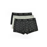Ανδρικά εσώρουχα CALVIN KLEIN LOW RISE TRUNK 3PK U2664G Μαύρο Γκρί - Image 3