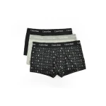 Ανδρικά εσώρουχα CALVIN KLEIN LOW RISE TRUNK 3PK U2664G Μαύρο  Γκρί - Image 3