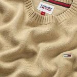 Ανδρικό Πλέκτό TOMMY JEANS DM0DM11856 ESSENTIAL CREW SWEATER Μπεζ - Image 3
