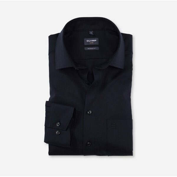 Ανδρικό Πουκάμισο OLYMP Luxor modern fit 12544468 Μαύρο - Image 1