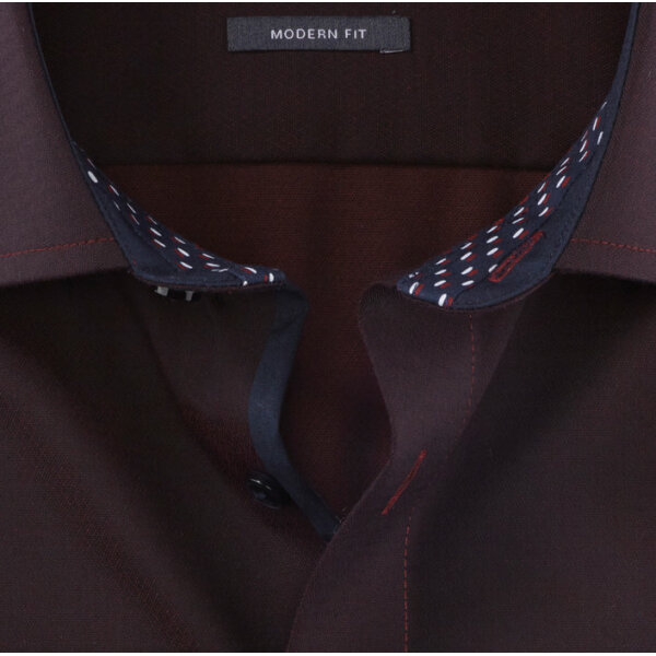 Ανδρικό Πουκάμισο OLYMP Luxor modern fit 12624439 Μπορντώ - Image 3