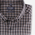Ανδρικό Πουκάμισο OLYMP MODERN FIT Καρό 12744423 Μαύρο Γκρι - Image 2