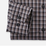 Ανδρικό Πουκάμισο OLYMP MODERN FIT Καρό 12744423 Μαύρο Γκρι - Image 4