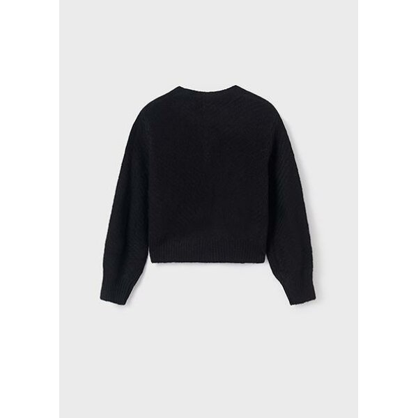 13-07311-049-M-5 ΠΑΙΔΙΚΗ ΖΑΚΕΤΑ ΠΛΕΧΤΗ ΜΑΥΡΗ ΚΟΡΙΤΣΙ MAYORAL 13-07311-049 - Image 2