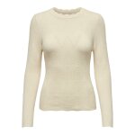 Γυναικεία μπλούζα πλεκτή Εκρού ONLY ONLMAI LS STRUCT O-NECK 15294463