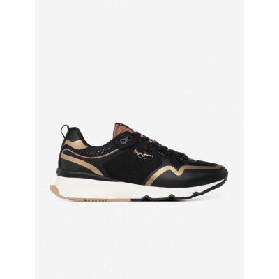 Γυναικείο Sneakers Pepe Jeans Brit Pro Nice W Μαύρο PLS31517-999
