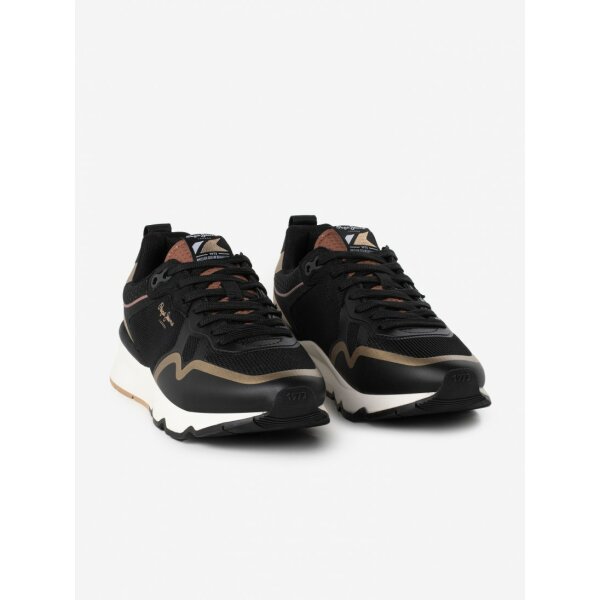 1690378748_61fafcdde522b255085de84a330f38ed Γυναικείο Sneakers  Pepe Jeans Brit Pro Nice W Μαύρο PLS31517-999 - Image 2