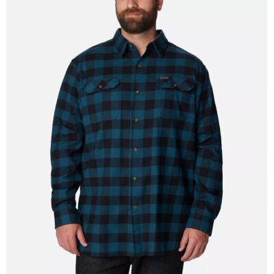 Ανδρικό Πουκάμισο Φανέλα PLUS SIZE COLUMBIA FLARE GUM 1861584 Πράσινο Μαύρο