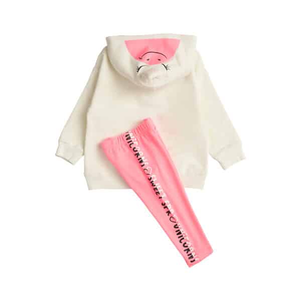 232-2028 OFF WHITE B Παιδικό Σετ Κολάν για Κορίτσι 1-5 Ετών Εκρού Unicorn 232-2028 - Image 2