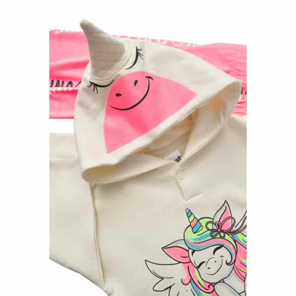 232-2028 OFF WHITE C Παιδικό Σετ Κολάν για Κορίτσι 1-5 Ετών Εκρού Unicorn 232-2028 - Image 3