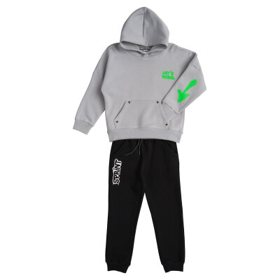 Παιδική φόρμα με Κουκούλα Αγόρι 6-16 Ετών Γκρί Sprint 232-3014