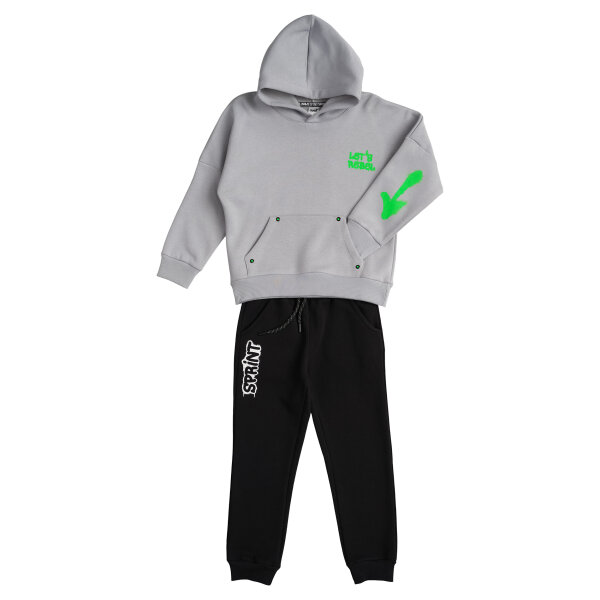 Παιδική φόρμα με Κουκούλα Αγόρι 6-16 Ετών Γκρί Sprint 232-3014 - Image 1