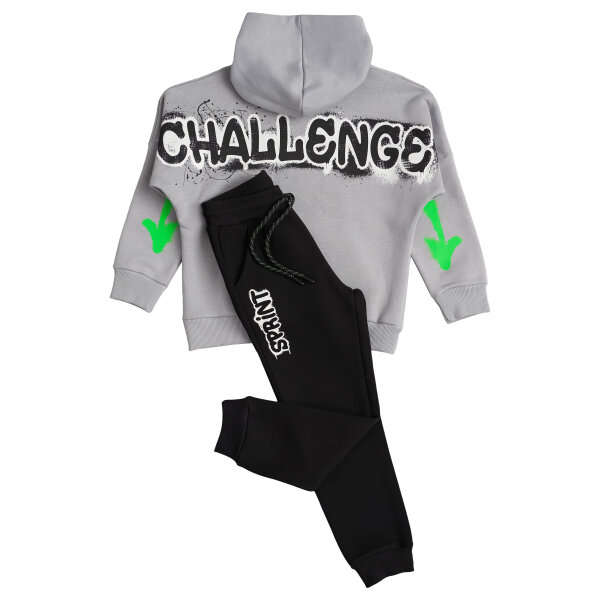 Παιδική φόρμα με Κουκούλα Αγόρι 6-16 Ετών Γκρί Sprint 232-3014 - Image 2