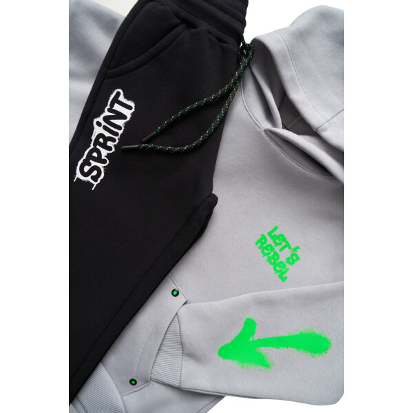 Παιδική φόρμα με Κουκούλα Αγόρι 6-16 Ετών Γκρί Sprint 232-3014 - Image 3