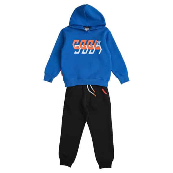 232-3023 BLUE AZURE A Παιδική φόρμα Αγόρι 6-16 Ετών Με Κουκούλα Μπλέ Sprint 232-3023 - Image 1
