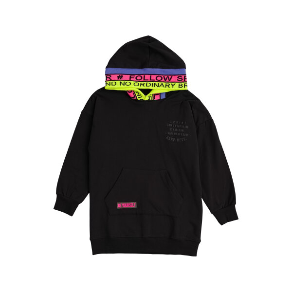 232-4034 BLACK A Παιδικό Φόρεμα με Κουκούλα 6-16 Ετών Μαύρο Sprint 232-4034 - Image 1