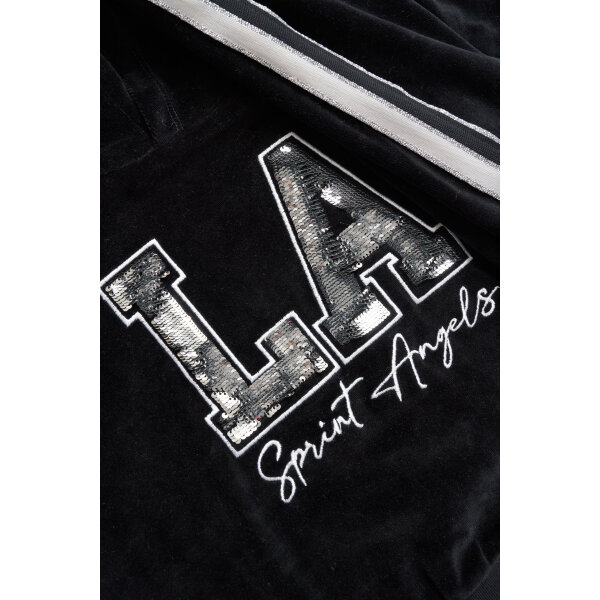 232-4046 BLACK C Παιδική Φόρμα με Κουκούλα για Κορίτσι 6-16 Ετών Μαύρο Sprint 232-4046 - Image 3