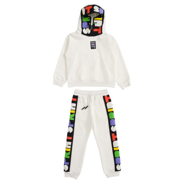 Παιδική Φόρμα Χωρίς Χνούδι για Κορίτσι 6-16 Ετών Λευκό Sprint 232-4049 - Image 1