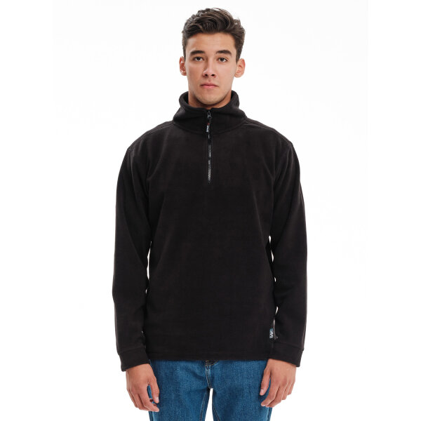232.EM28.23-BLACK_1 Ανδρική Φούτερ FLEECE EMERSON 232.EM28.23 Μαύρο - Image 1