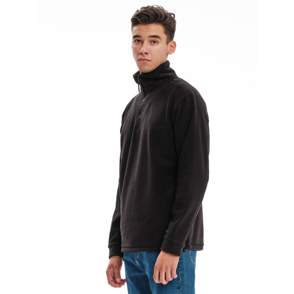 232.EM28.23-BLACK_2 Ανδρική Φούτερ FLEECE EMERSON 232.EM28.23 Μαύρο - Image 2