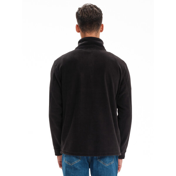 232.EM28.23-BLACK_3 Ανδρική Φούτερ FLEECE EMERSON 232.EM28.23 Μαύρο - Image 3
