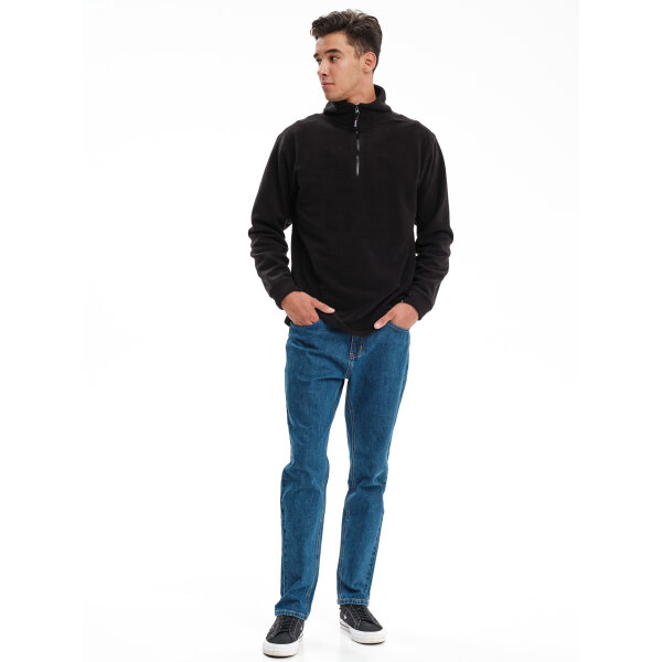 232.EM28.23-BLACK_4 Ανδρική Φούτερ FLEECE EMERSON 232.EM28.23 Μαύρο - Image 4