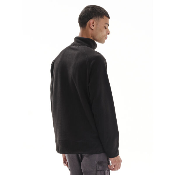 232.EM29.109-BLACK_3 Ανδρική Ζακέτα FLEECE EMERSON 232.EM29.109A Μαύρο - Image 3
