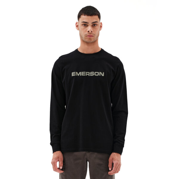 232.EM31.01-BLACK_1 Ανδρική Μπλούζα Μακό  EMERSON 232.EM31.01 Μαύρο - Image 1