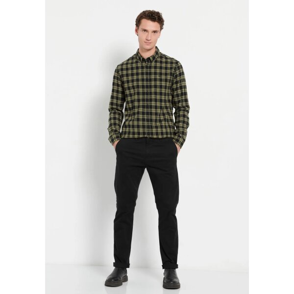 FBM008-001-02_BLACK_2 Ανδρικό Παντελόνι Chino FUNKY BUDDHA FBM008-001-02 Μαύρο - Image 1