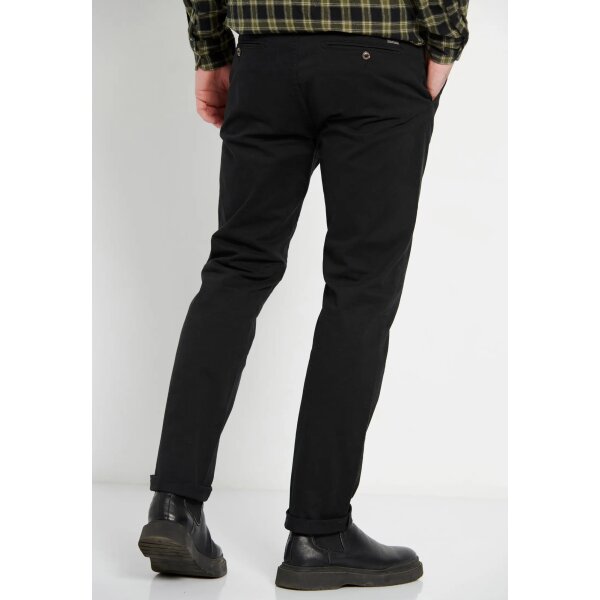 FBM008-001-02_BLACK_4 Ανδρικό Παντελόνι Chino FUNKY BUDDHA FBM008-001-02 Μαύρο - Image 4