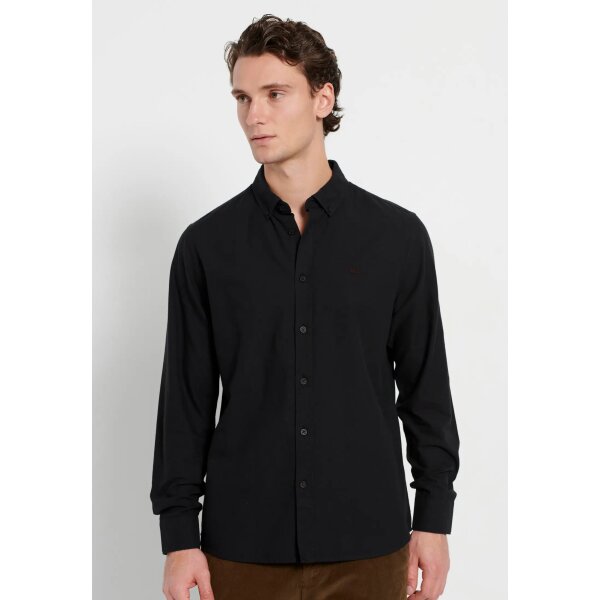Ανδρικό Πουκάμισο FUNKY BUDDHA BASIC FBM008-001-05 Μαύρο - Image 2