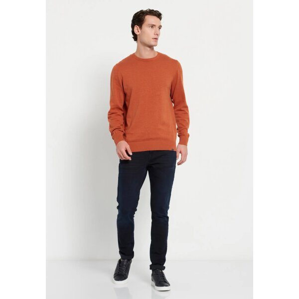 Ανδρική Πλεκτή Μπλούζα FUNKY BUDDHA FBM008-001-09 Πορτοκαλί - Image 3