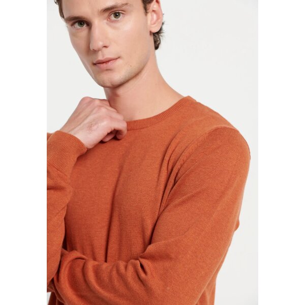 Ανδρική Πλεκτή Μπλούζα FUNKY BUDDHA FBM008-001-09 Πορτοκαλί - Image 4