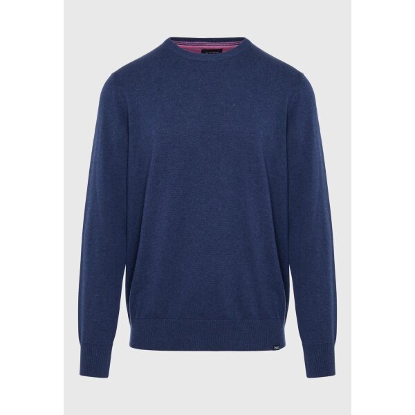 FBM008-001-09_INDIGO_MEL_6 Ανδρική Πλεκτή Μπλούζα FUNKY BUDDHA FBM008-001-09 Μπλε - Image 1